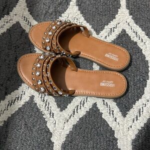 Mossimo Supply Co. Brown Studded Women's Sandals